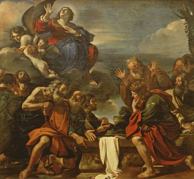 処女の仮定、1623 作： Giovanni Francesco Barbieri